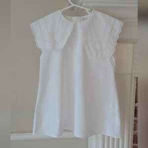Wolf & Rita | White Eyelet Collar Dress